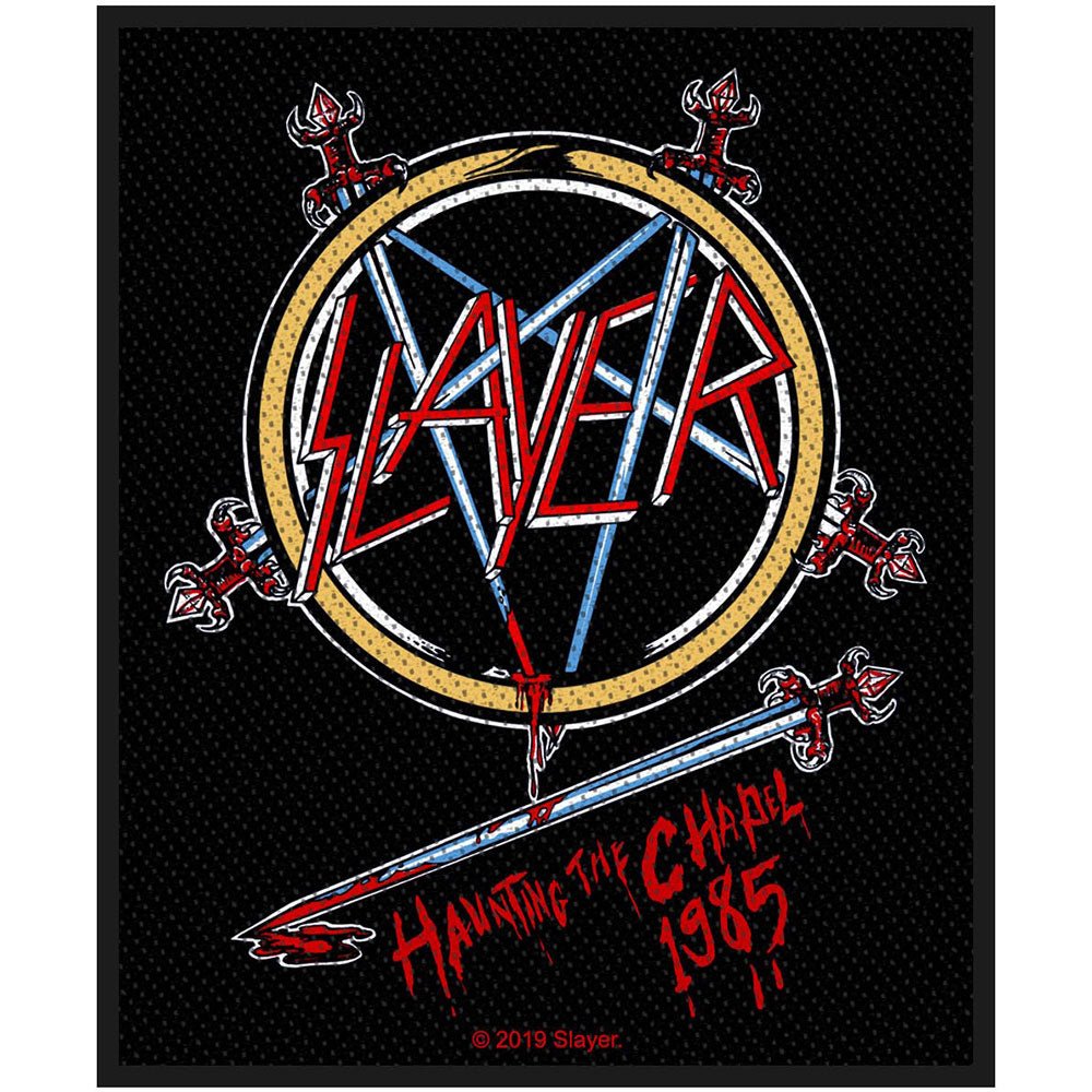 SLAYER STANDARD WOVEN PATCH: HAUNTING THE CHAPEL by Rock Off Trade