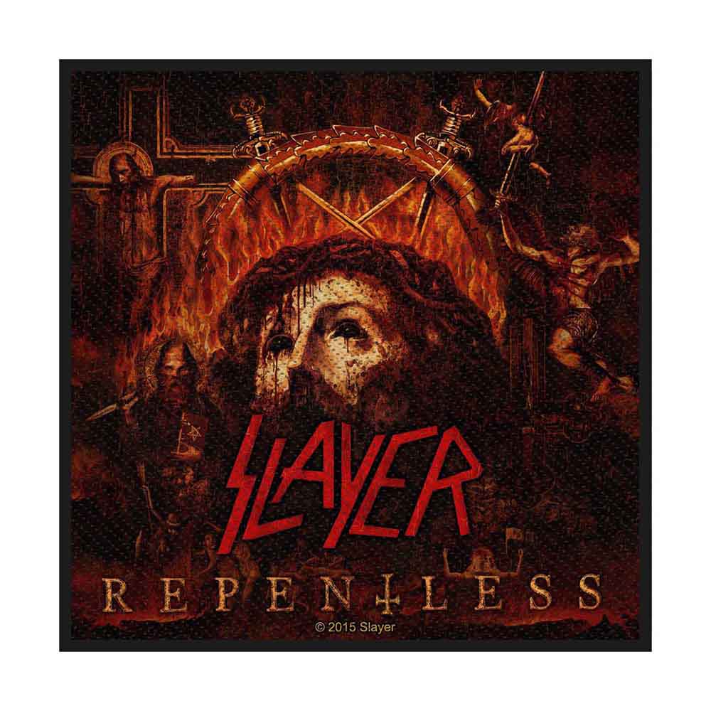 Slayer Woven Patch Repentless (Standard) by Rock Off Trade