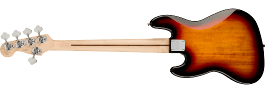 Squier Affinity Series® Jazz Bass® V, Laurel Fingerboard, Black Pickguard, 3-Color Sunburst by Squier