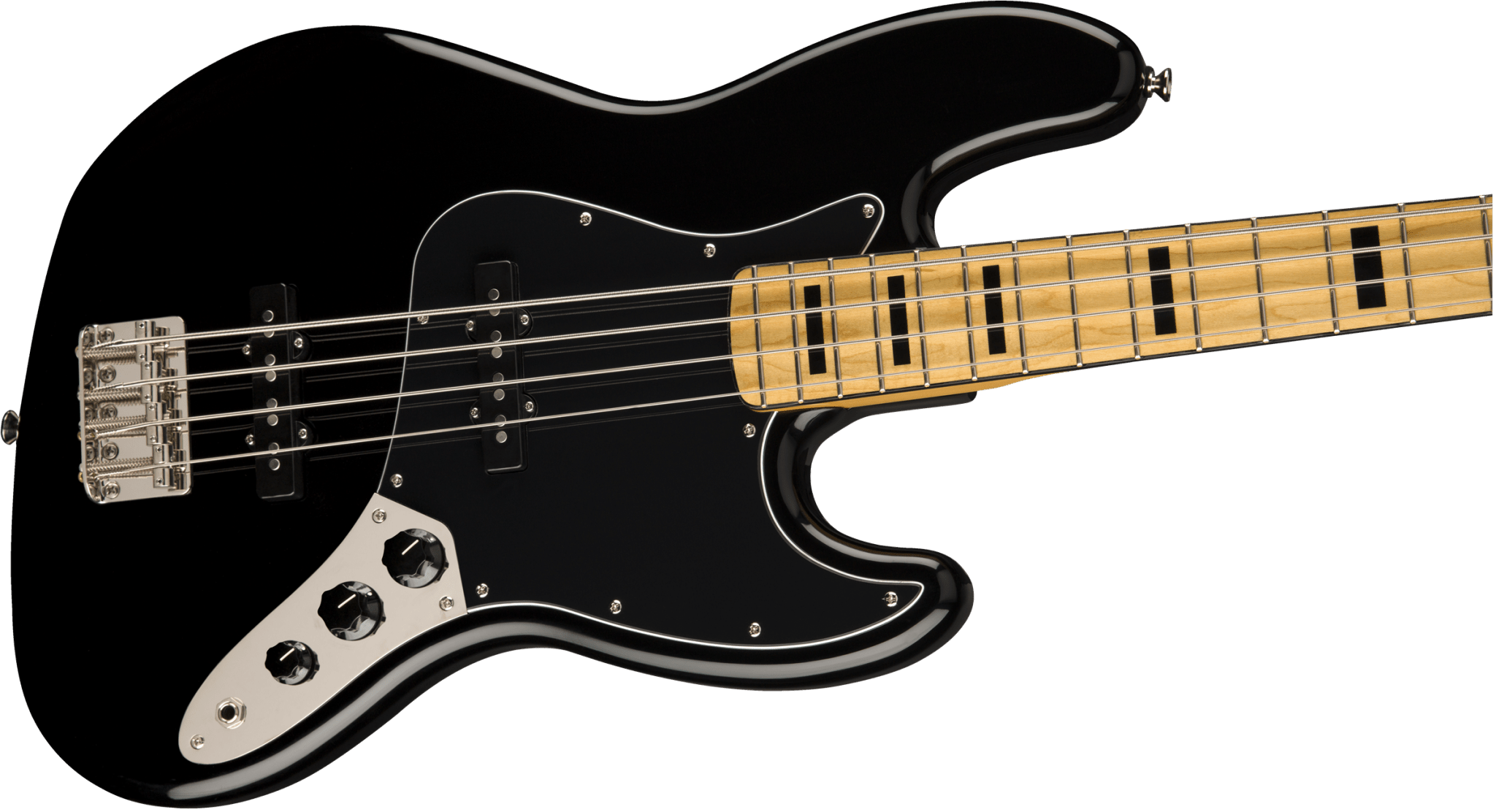 Squier Classic Vibe '70s Jazz Bass®, Maple Fingerboard, Black by FMIC