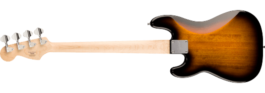 Squier Mini Precision Bass®, Laurel Fingerboard, White Pickguard, 2-Color Sunburst by Squier