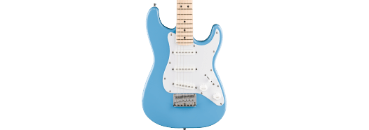 Squier Mini Stratocaster®, Maple Fingerboard, White Pickguard, California Blue by Squier