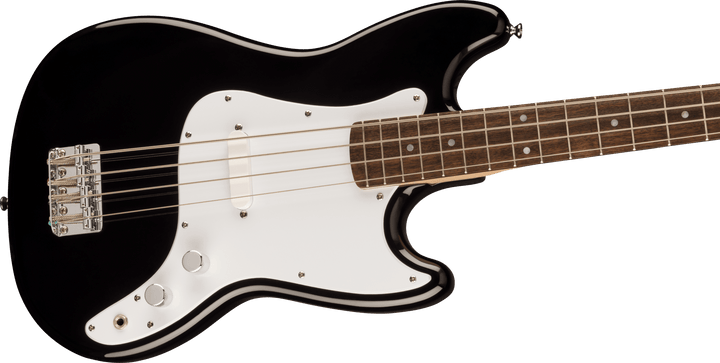 Squier Sonic Bronco Bass, Laurel Fingerboard, White Pickguard, Black by FMIC