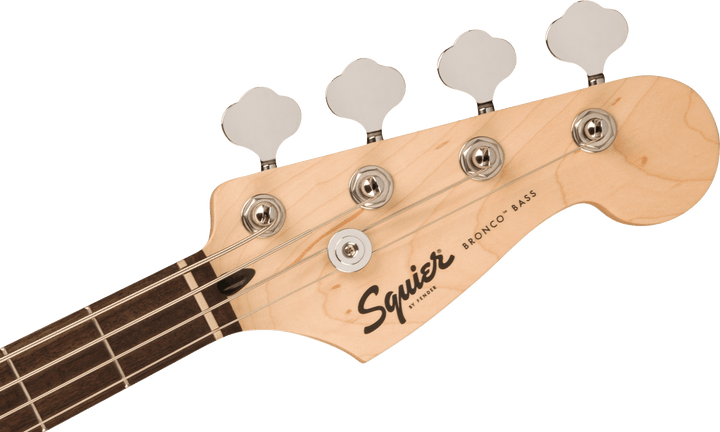 Squier Sonic Bronco Bass, Laurel Fingerboard, White Pickguard, Black by FMIC
