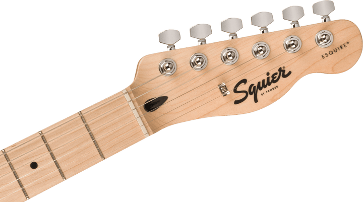 Squier Sonic™ Esquire® H, Maple Fingerboard, Black Pickguard, Arctic White by FMIC