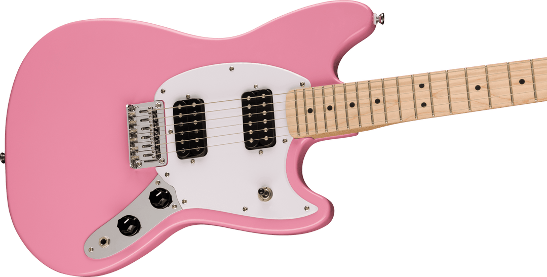 Squier Sonic™ Mustang® HH, Laurel Fingerboard, White Pickguard, Flash Pink by FMIC