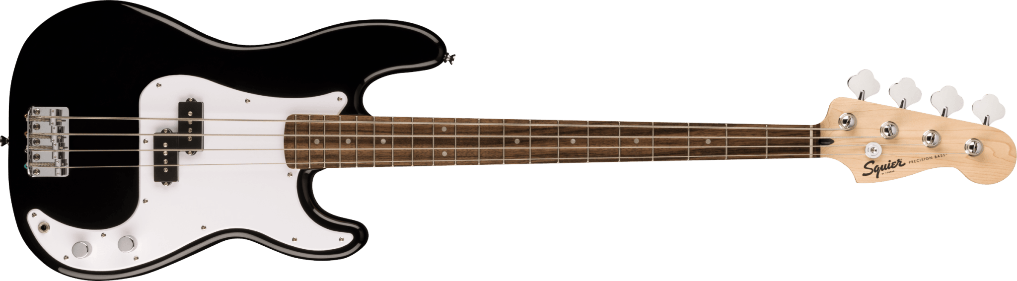 Squier Sonic™ Precision Bass®, Laurel Fingerboard, White Pickguard, Black by FMIC