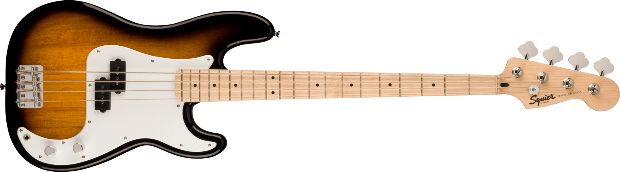 Squier Sonic Precision Bass, Maple Fingerboard, White Pickguard, 2 - Color Sunburst by FMIC