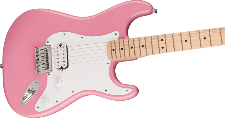 Squier Sonic™ Stratocaster® HT H, Maple Fingerboard, White Pickguard, Flash Pink by FMIC