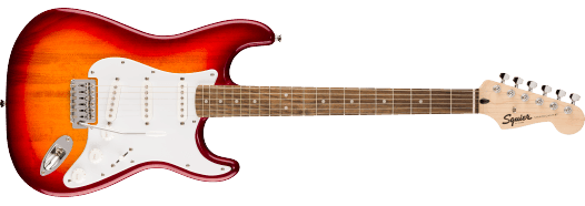 Squier Sonic® Stratocaster®, Laurel Fingerboard, White Pickguard, Sienna Sunburst by Squier