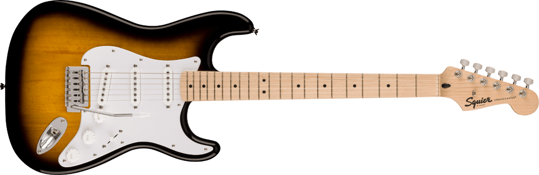 Squier Sonic™ Stratocaster®, Maple Fingerboard, White Pickguard, 2 - Color Sunburst by FMIC