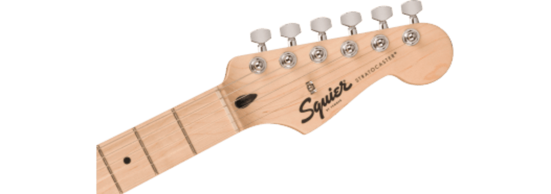 Squier Sonic® Stratocaster®, Maple Fingerboard, White Pickguard, Black by FMIC