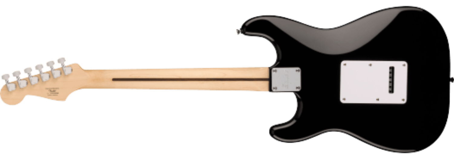 Squier Sonic® Stratocaster®, Maple Fingerboard, White Pickguard, Black by FMIC