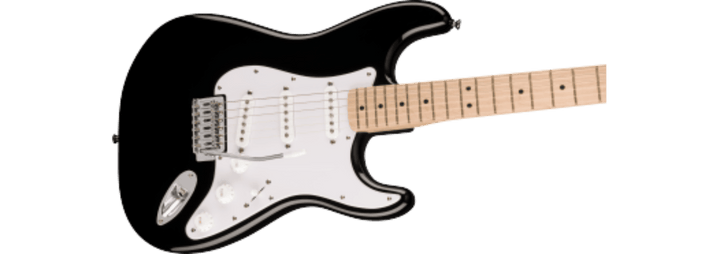 Squier Sonic® Stratocaster®, Maple Fingerboard, White Pickguard, Black by FMIC