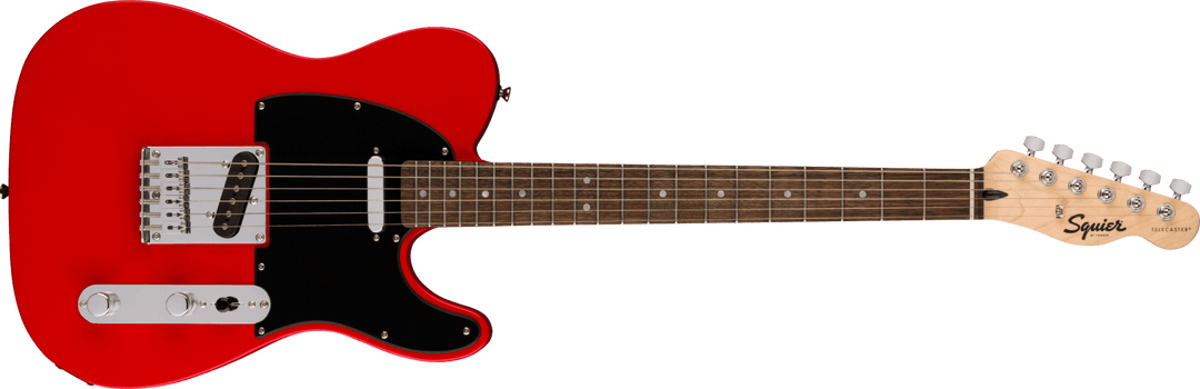 Squier Sonic™ Telecaster®, Laurel Fingerboard, Black Pickguard, Torino Red by FMIC