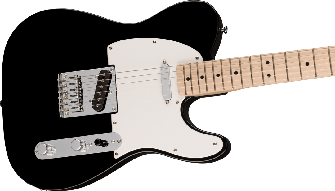 Squier Sonic™ Telecaster®, Maple Fingerboard, White Pickguard, Black by FMIC