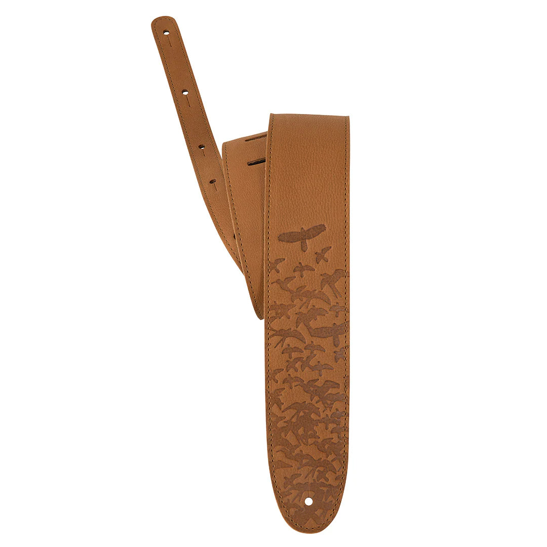 Paul Reed Smith PRS 2.5” Leather Bird Swarm Strap, Tan