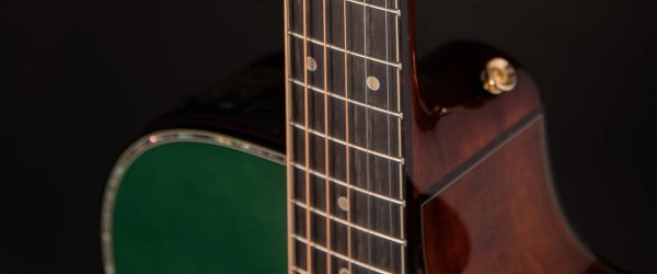 Takamine Limited Edition 6 String Acoustic Electric Guitar with Semi-Hard Gigbag, Green by Takamine