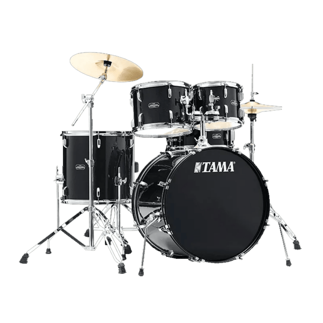 Tama Stagestar 5 - Piece Complete Drum Kit (22,10,12,16,SD) - Black Night Sparkle by Hoshino