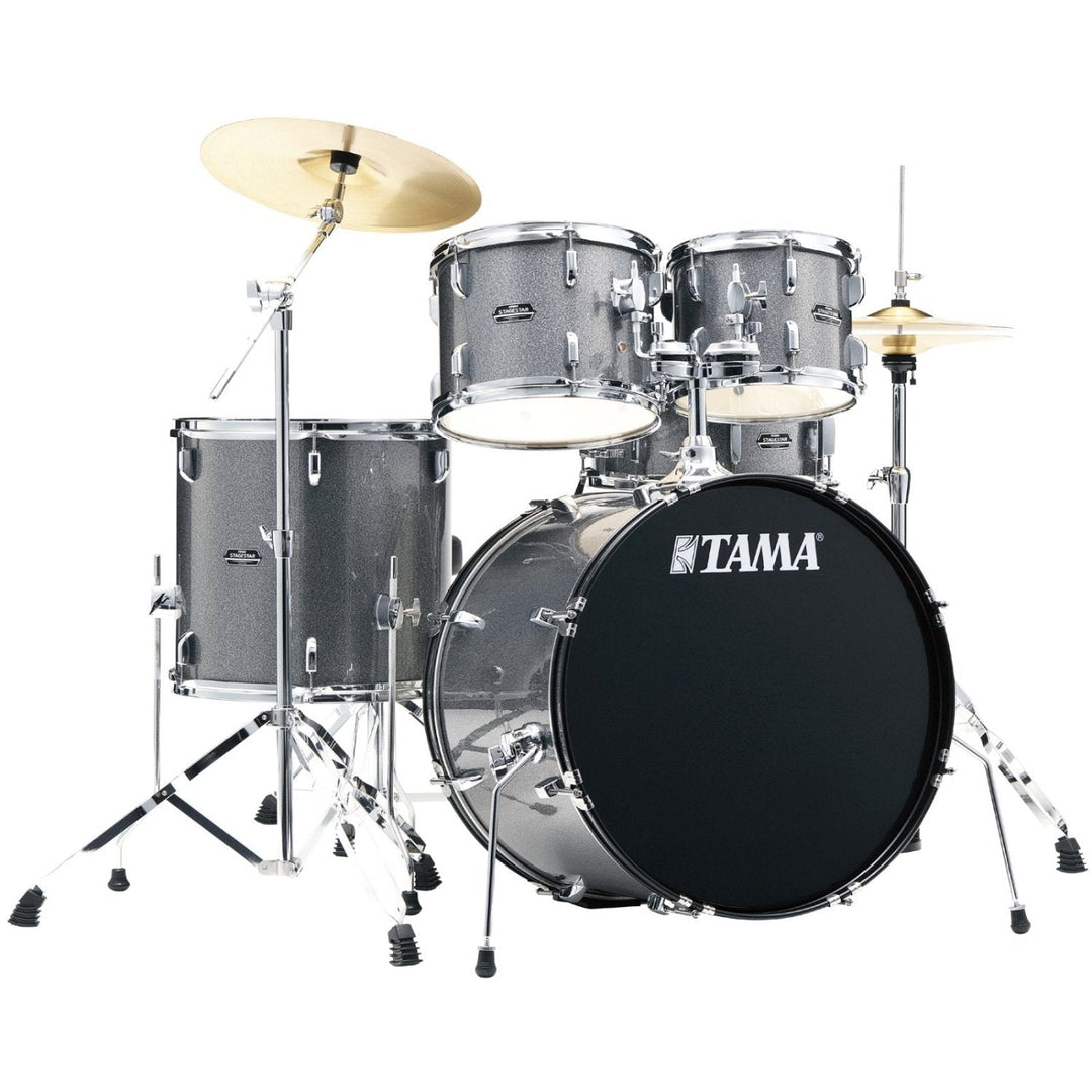 Tama Stagestar 5 - Piece Complete Drum Kit (22,10,12,16,SD) - Cosmic Silver Sparkle by Hoshino