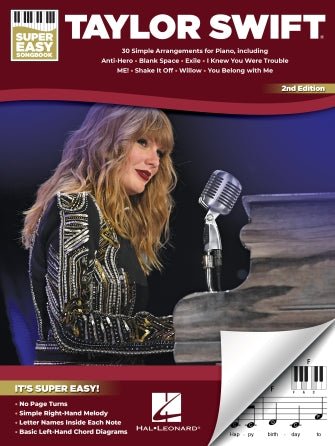 Taylor Swift – Super Easy Songbook – 2nd Edition Super Easy Songbook - Softcover by Hal Leonard