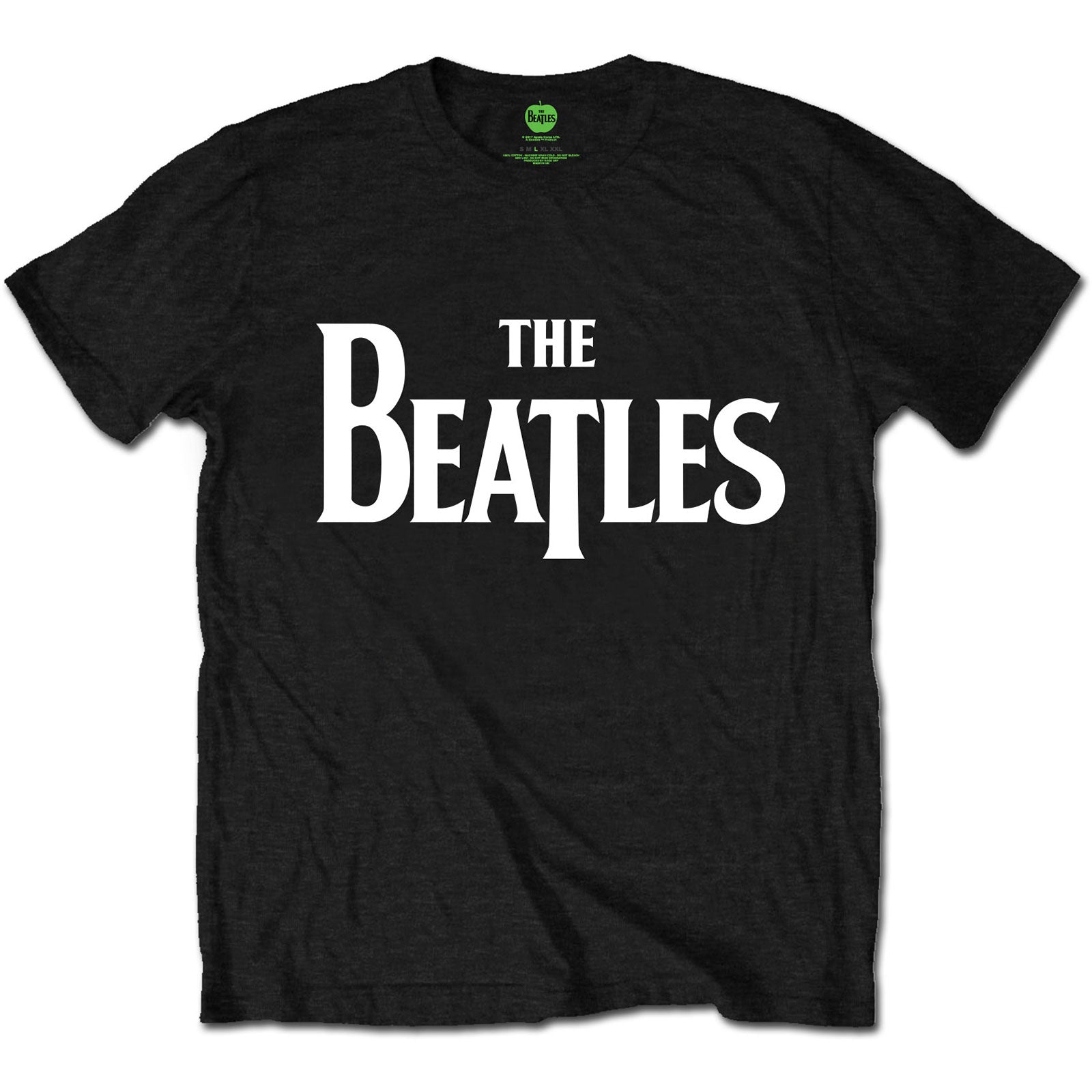 THE BEATLES UNISEX T - SHIRT: DROP T LOGO by Rock Off Trade