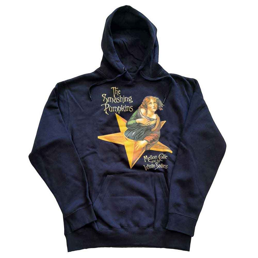 The Smashing Pumpkins Unisex Pullover Hoodie Mellon Collie (Navy Blue) by Rock Off Trade