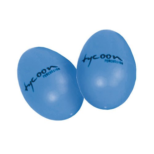 Tycoon Percussion Egg Shaker 2 Pack, Blue by Coast Music