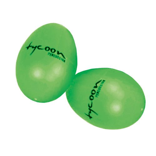 Tycoon Percussion Egg Shaker 2 Pack, Green by Coast Music