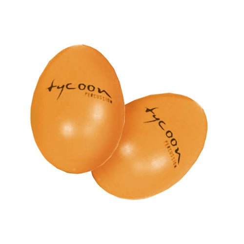 Tycoon Percussion Egg Shaker 2 Pack, Orange by Coast Music