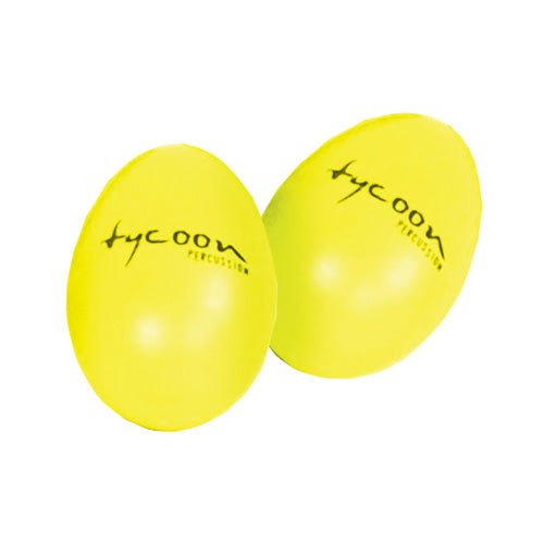 Tycoon Percussion Egg Shaker 2 Pack, Yellow by Coast Music