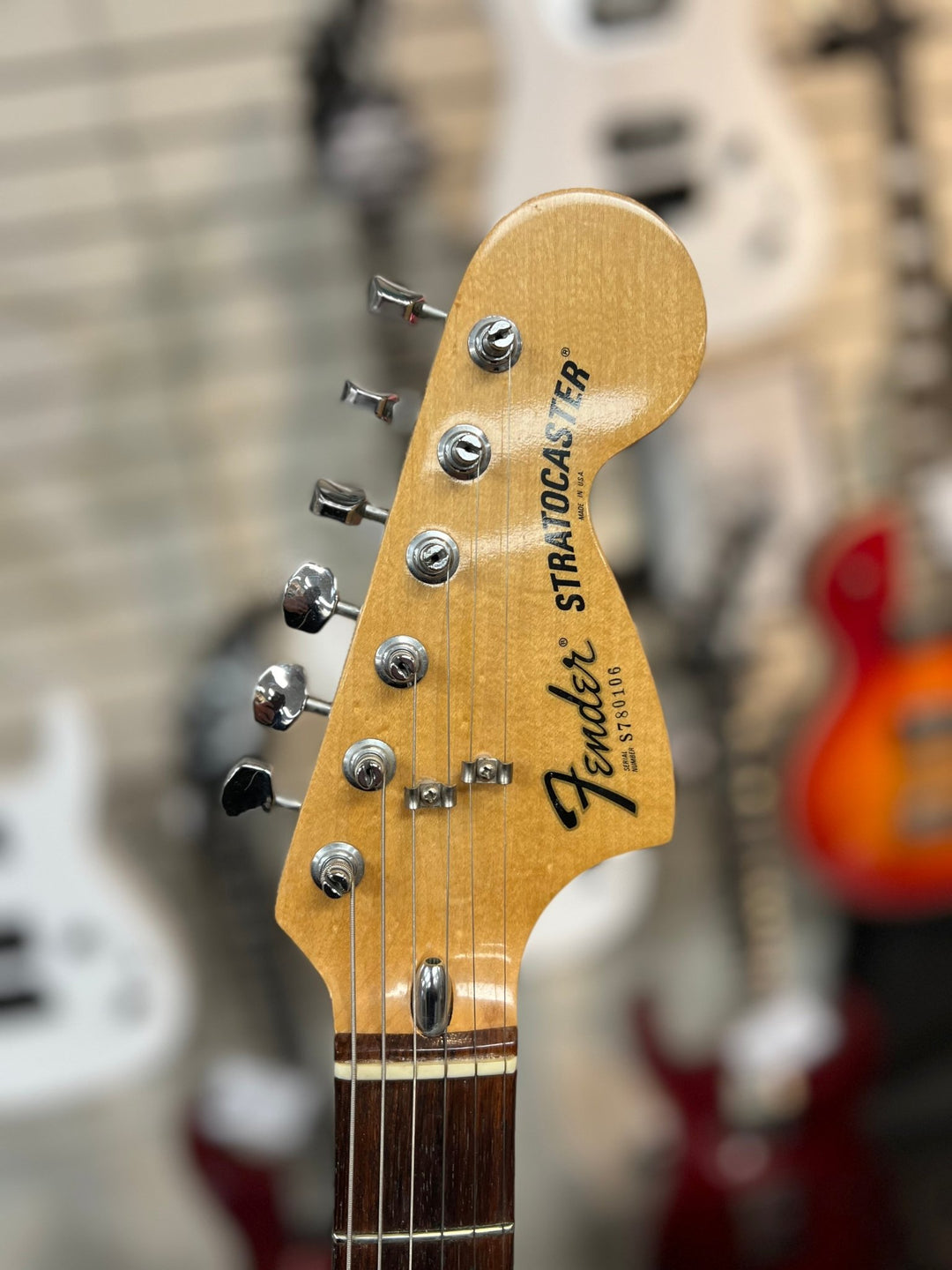 Used 1977 - 1978 Fender Stratocaster with 3 - Bolt Neck, Rosewood Fretboard - Natural by Used