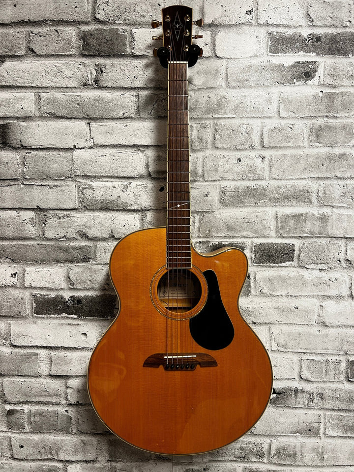 Used Alvarez AJ60SC Jumbo Acoustic-Electric Guitar – Natural by Faders Music Inc.