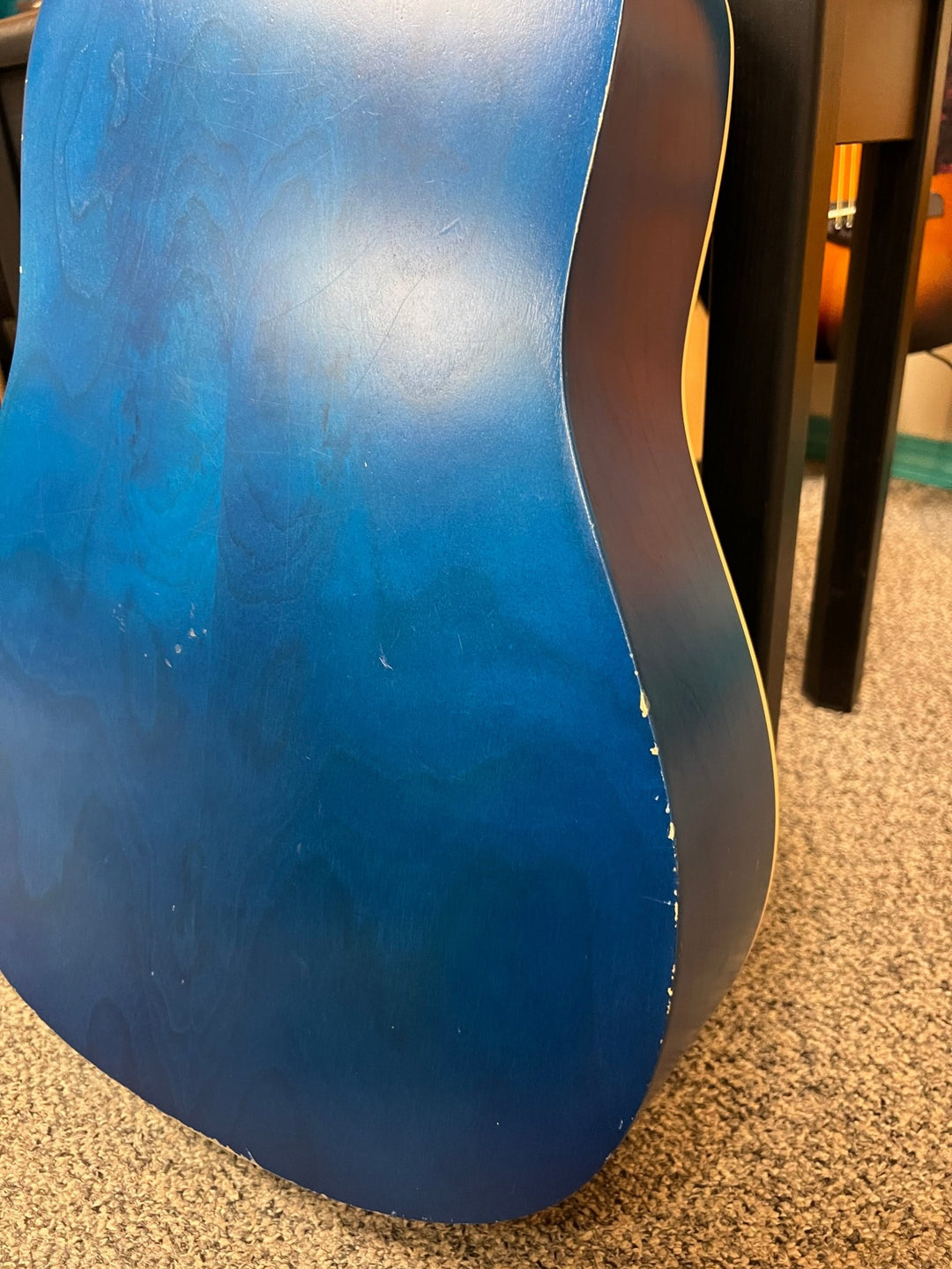Used Art & Lutherie Cedar Blue Dreadnought Acoustic Guitar by Used