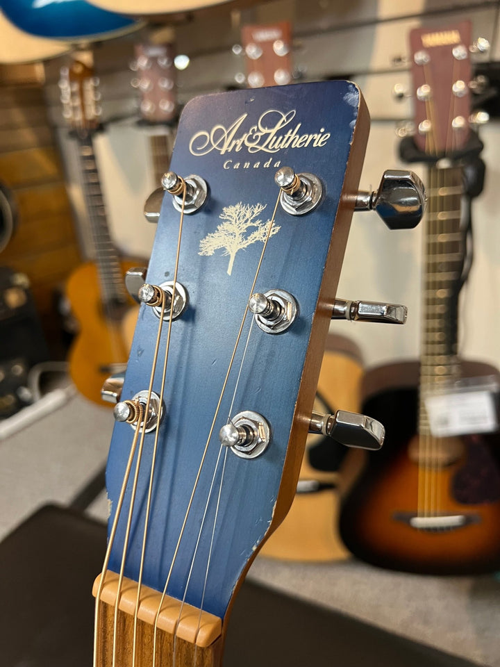 Used Art & Lutherie Cedar Blue Dreadnought Acoustic Guitar by Used