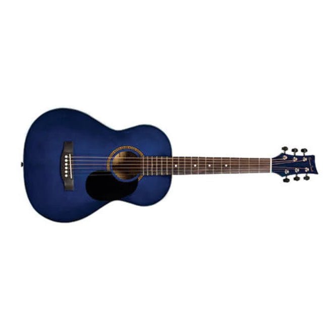 USED Beaver Creek 1/2 Size Acoustic Guitar, Transparent Blue by Faders Music Inc.