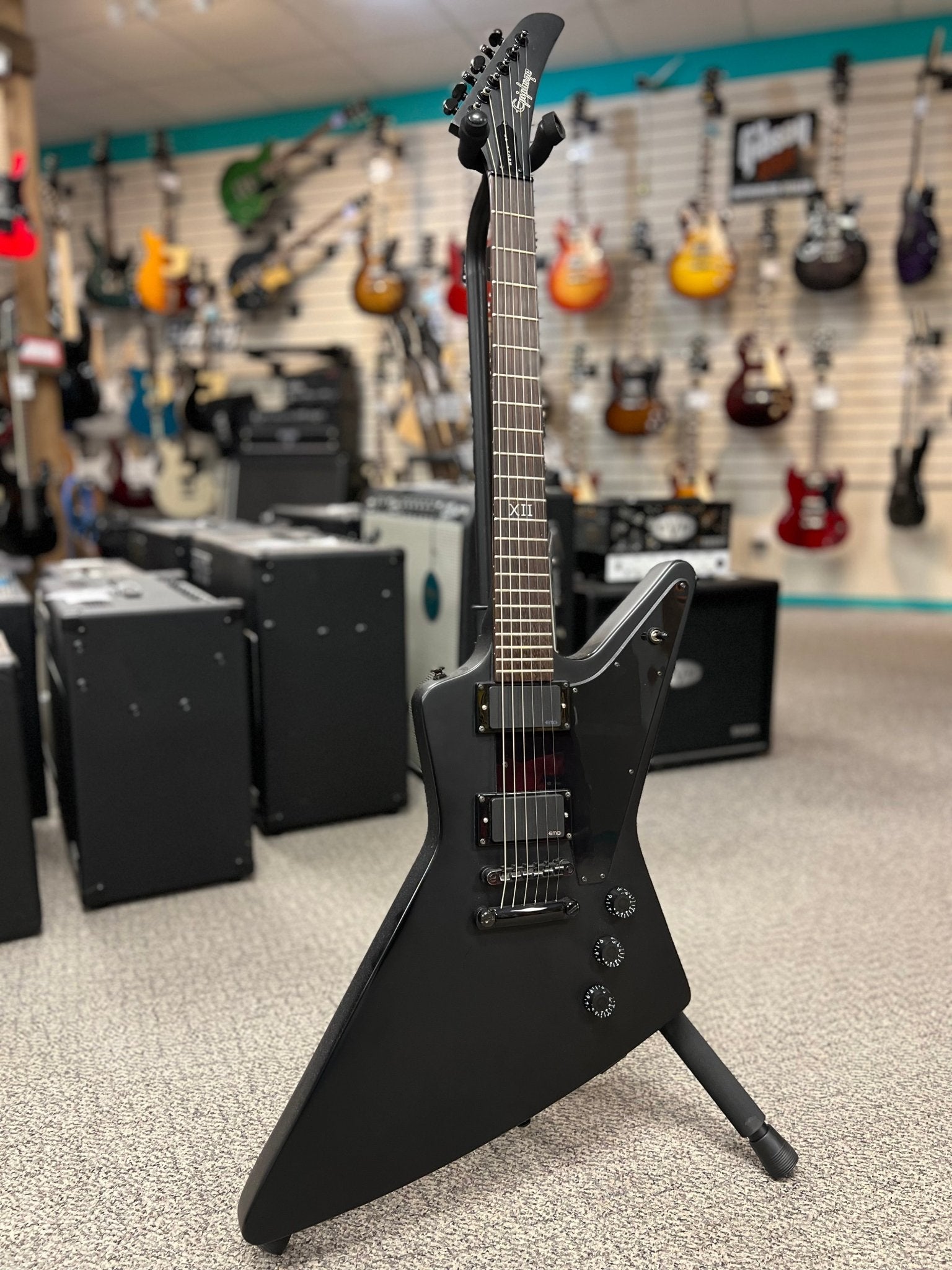 Used Epiphone '58 Goth Explorer (Upgraded) by Used