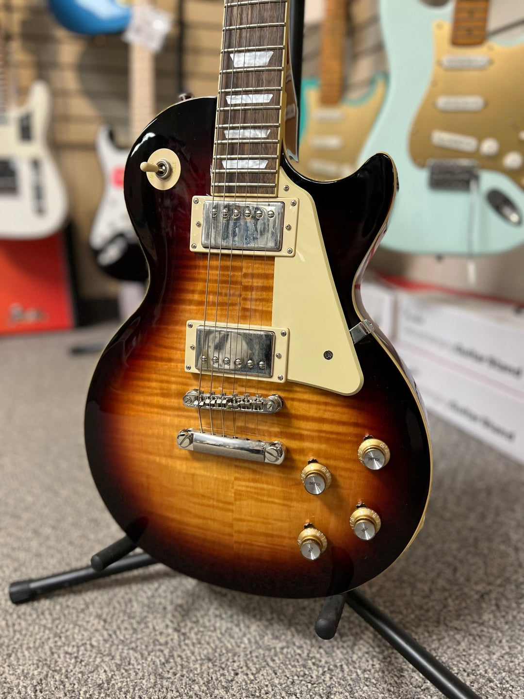 USED Epiphone Les Paul Standard 60's Electric Guitar - Bourbon Burst by Used