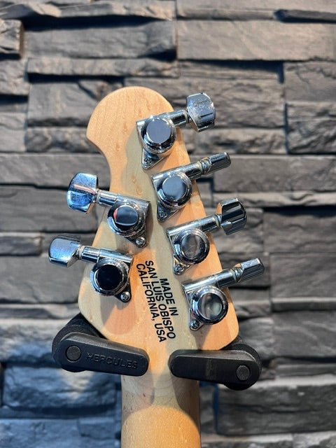 Used Ernie Ball Music Man Steve Morse Signature Electric Guitar - Morse Blue Burst w/ case by Faders Music Inc.