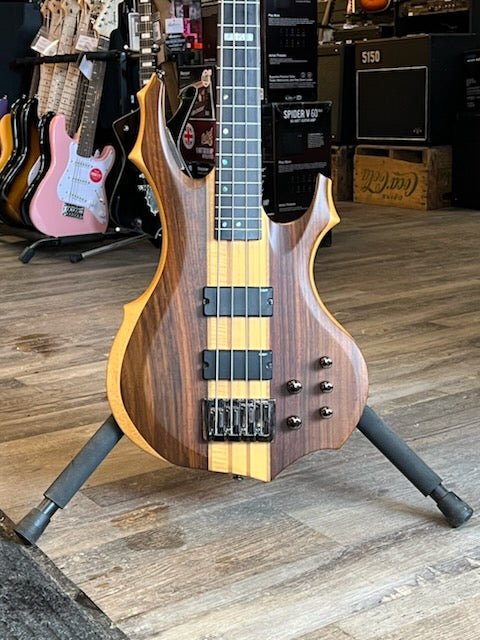 Used ESP LTD F - 4E Mahogany Bass - Natural Satin by Used