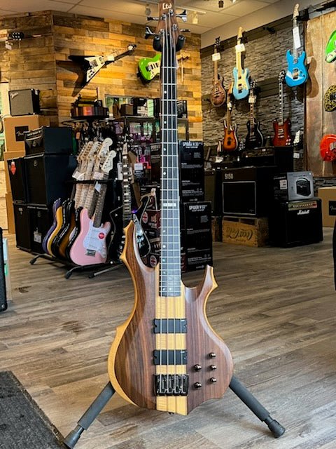 Used ESP LTD F - 4E Mahogany Bass - Natural Satin by Used
