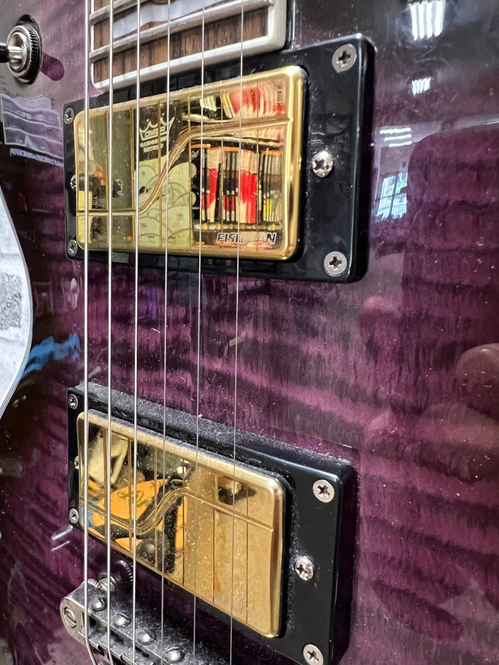 Used ESP/Ltd EC - 401FM See - Thru Purple Burst w/ upgrades by Used
