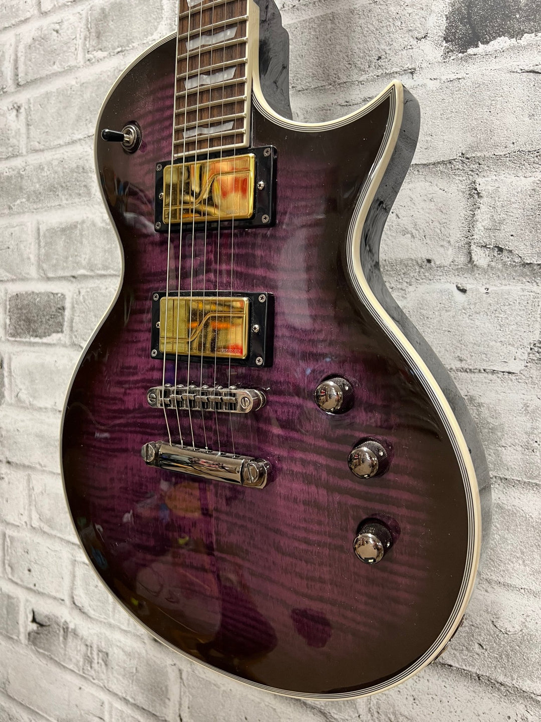 Used ESP/Ltd EC - 401FM See - Thru Purple Burst w/ upgrades by Used