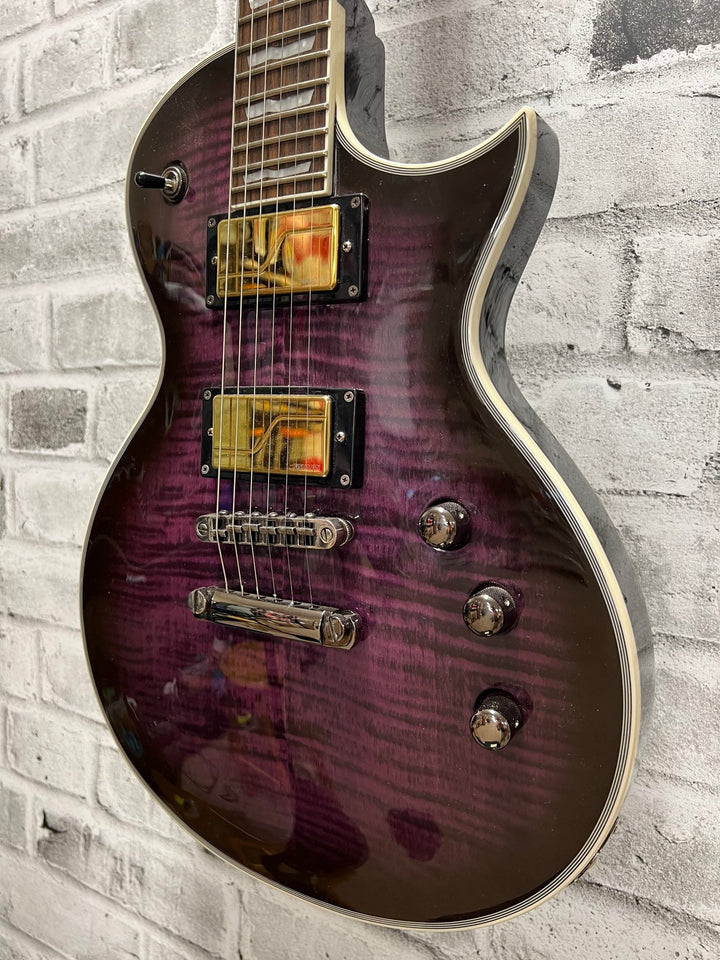 Used ESP/Ltd EC - 401FM See - Thru Purple Burst w/ upgrades by Used
