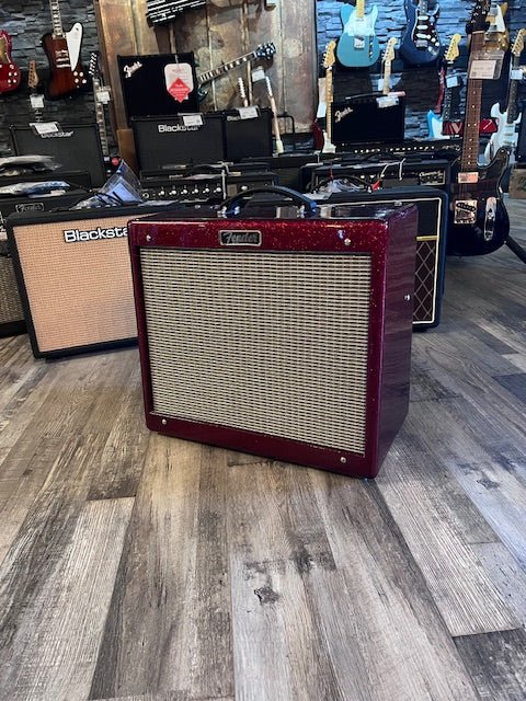 Used Fender Blues Junior III "Ruby Red Sparkle" FSR Limited Edition 15-Watt 1x12" Guitar Combo by Faders Music Inc.