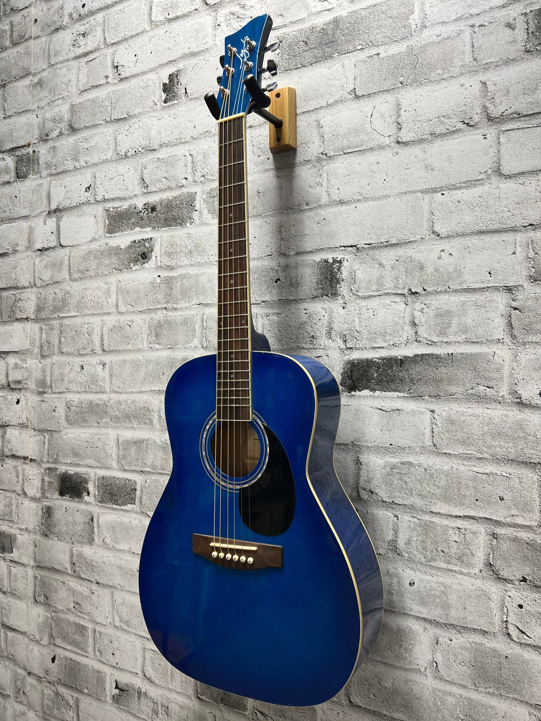 Used Jay Turser JJ43 3/4sz Acoustic Guitar Blue Sunburst by Used