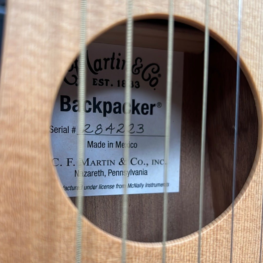 Used Martin Backpacker Travel Guitar w/ gigbag by Faders Music Inc.
