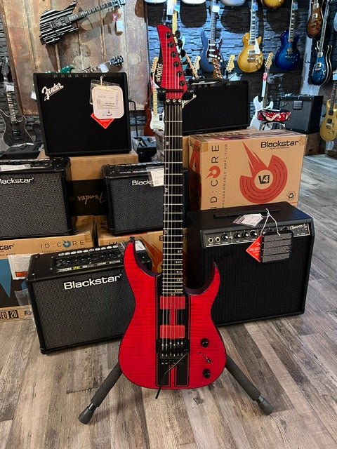 Used Schecter Banshee GT FR 6-String Electric Guitar, Trans Red by Schecter