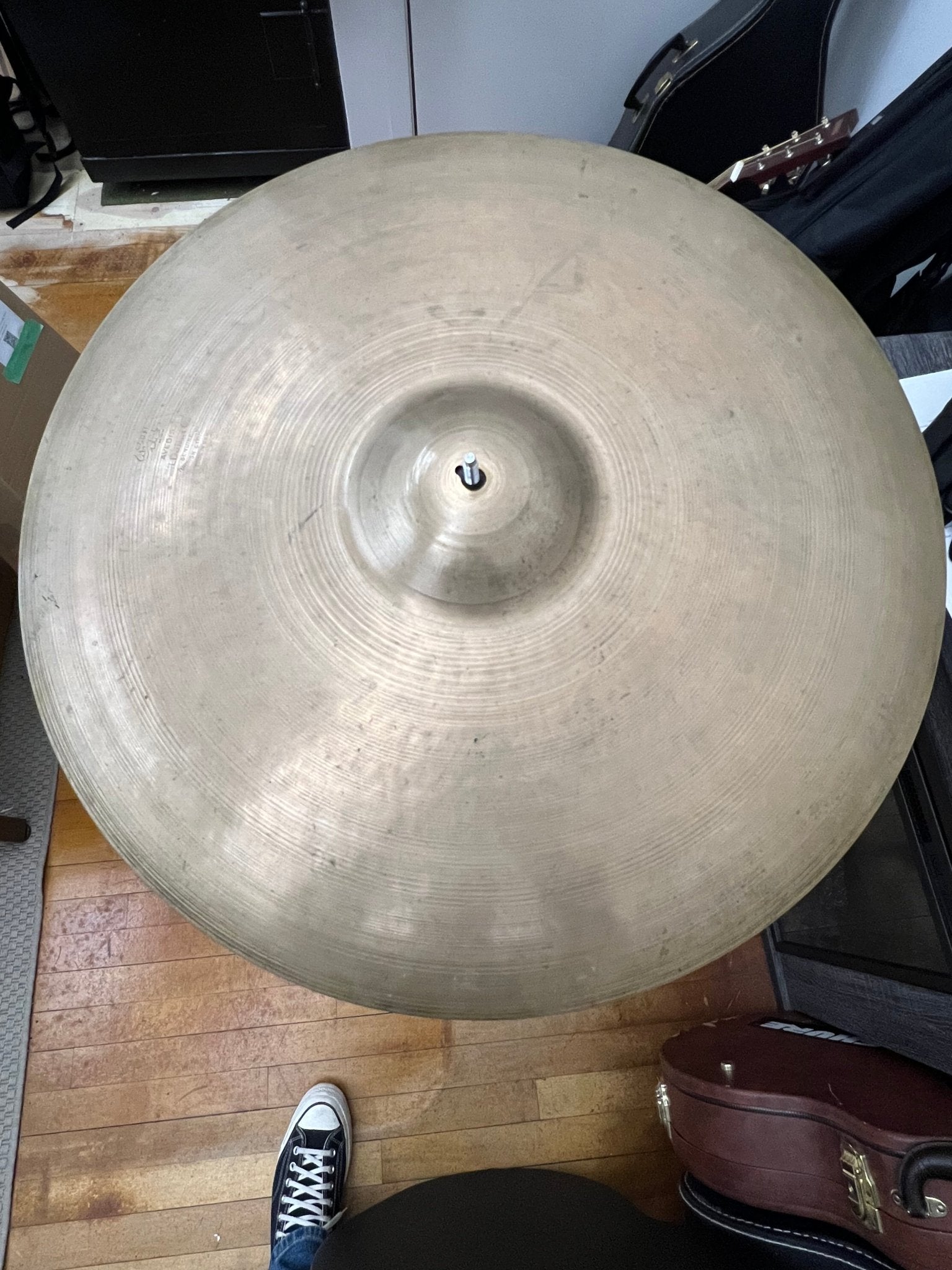 Vintage 1950s Avedis Zildjian 22" Ride Cymbal – 2794g – Turkish Stamp Era by Used