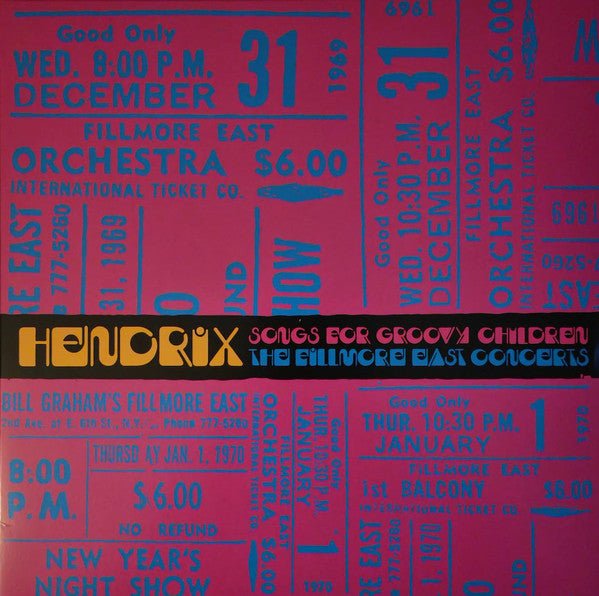 VINYL Jimi Hendrix 2024RSD BF Songs For Groovy Children (The Fillmore East Concerts Highlights) by FAB